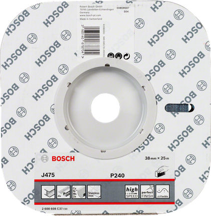 Rollo de lija de tela Bosch J475 P240 38 mm x 25 m.