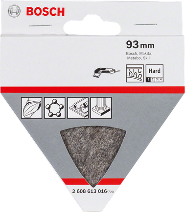 Fieltro de pulido suave Bosch de 93 mm para multiherramientas.