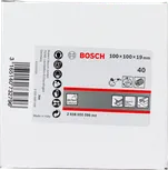 Disco de lijado de láminas Bosch de 100x100x19 mm, grano 40.