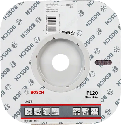 Rollo de lija de tela Bosch J475 P120.