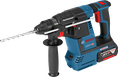 Taladro percutor rotativo Bosch GBH 18V-26 con empuñadura lateral.