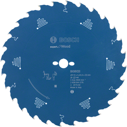 Hoja de sierra circular Bosch Expert for Wood, 410 mm, 28 dientes.