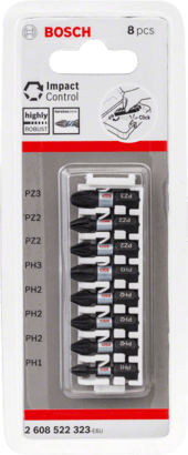 Set de puntas de atornillar y brocas de HSS Impact Control Pick and Click,  35 piezas - Bosch Professional