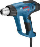 Pistola de calor Bosch GHG 23-66 con temperatura regulable.