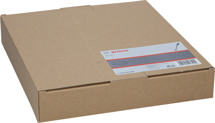 Caja con juego de tubos para extractor de polvo Bosch.