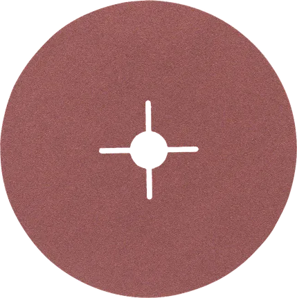 Disco de lijado de fibra Bosch R444 Expert para metal, grano 120.