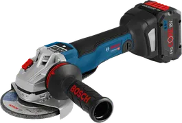 Amoladora angular a batería Bosch GWS 18V-10 PSC, disco de 125 mm.