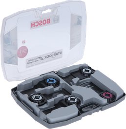 Juego Bosch Starlock para hojas de sierra para electricistas y paneles de yeso.