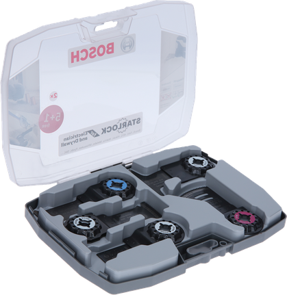 Juego Bosch Starlock para hojas de sierra para electricistas y paneles de yeso.