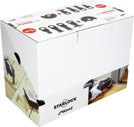 Caja de hojas de sierra Bosch Starlock Set para madera.