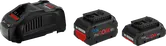 Kit de inicio Bosch ProCORE18V con cargador y dos baterías.