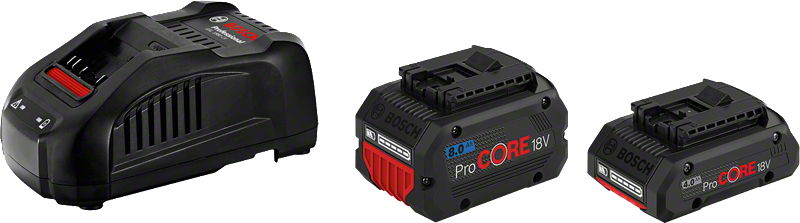 Bosch Professional Juego básico de 1 ProCORE18V 4.0Ah + 1 ProCORE18V 8.0Ah + GAL 1880 CV · 1600A01BA8