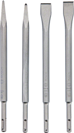 Juego de cinceles Bosch PRO SDS plus-4C de 4 piezas para trabajos de demolición.