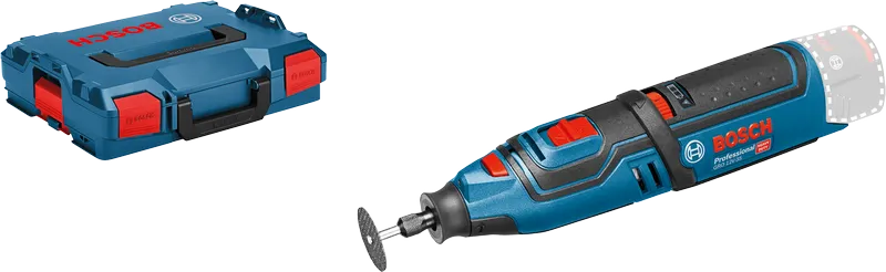 Herramienta rotativa inalámbrica Bosch GRO 12V-35 con estuche.
