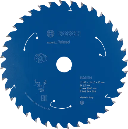 Hoja de sierra circular Bosch Expert for Wood 165 mm 36T.