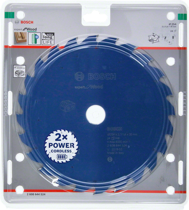 Hoja de sierra circular Bosch Expert for Wood 254x2.1/1.6x30 T24.