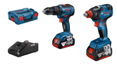Kit combinado Bosch 18V GDX y GSB con cargador y estuche.