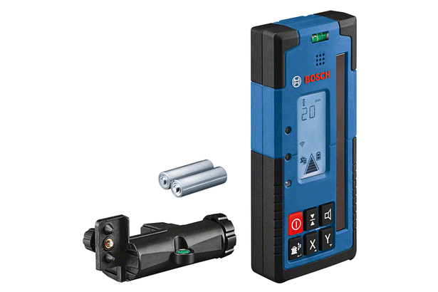 Bosch Professional Receptor láser LR 1 G (haz láser verde, 1 batería de 9  V, alcance 0–200 m) : : Bricolaje y herramientas