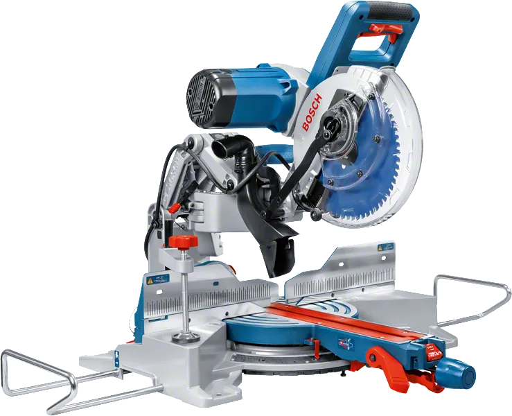 Sierra ingletadora Bosch GCM 10 GDJ con hoja de 254 mm.