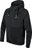 Sudadera con capucha calefactable Bosch GHH 12+18V XA, color negro.