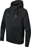 Sudadera con capucha calefactable Bosch GHH 12+18V XA, color negro.