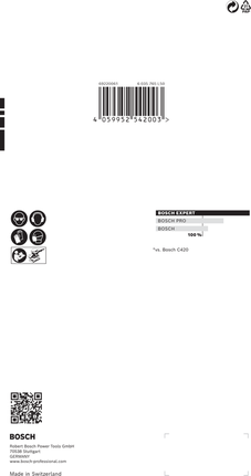 Papel de lija Bosch EXPERT C470 115 x 230 mm G 80 10 uds.
