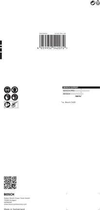 Papel de lija Bosch EXPERT C470 115 x 280 mm grano 320 paquete de 10.