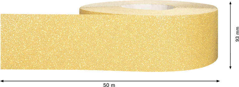 Rollo de papel de lija Bosch EXPERT C470 de 93 mm x 50 m, grano 40.