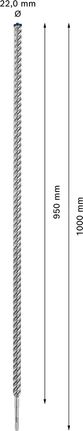 Broca para taladro percutor Bosch EXPERT SDS plus-7X 22x950x1000 mm.