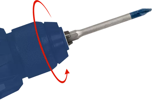 Destornillador puntas atornillar 1/4, l100 mm, empuñadura dos comp.