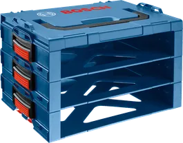 Sistema de montaje organizador de 3 estantes i-BOXX de Bosch .