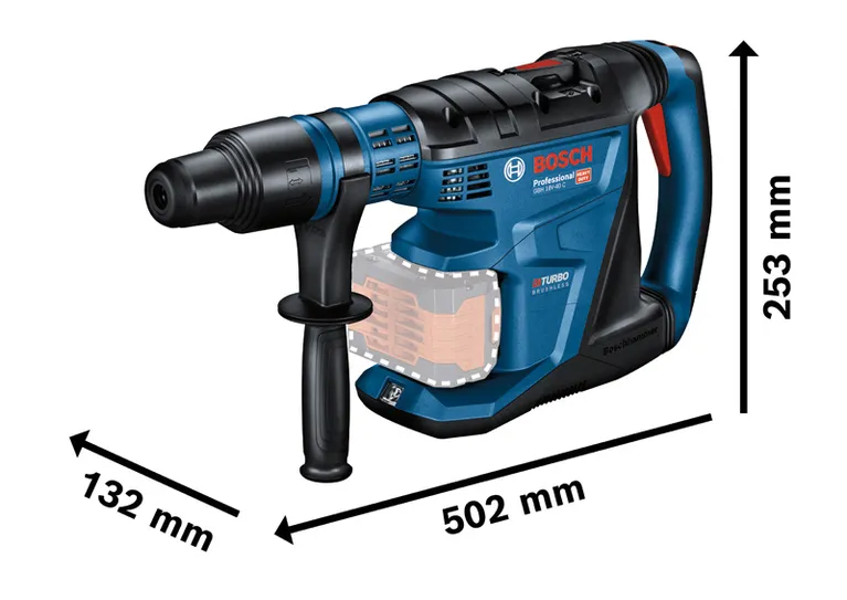 Martillo perforador a batería Bosch GBH 18V-40 C con SDS máx.