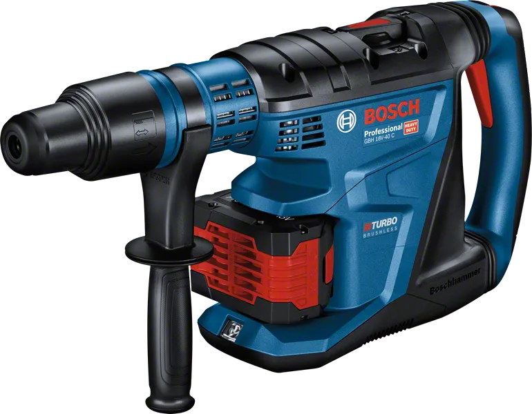 Martillo perforador a batería Bosch GBH 18V-40 C con SDS máx.