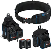 Kit combinado de cinturón de herramientas Bosch ProClick con soportes.