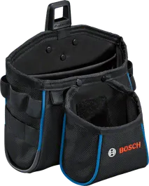 Bolsa de herramientas Bosch GWT 2 con múltiples bolsillos de almacenamiento.