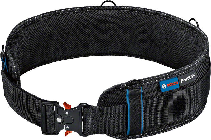 Bosch Belt 93, cinturón de herramientas acolchado con hebilla de liberación rápida.