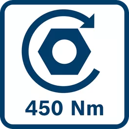  Par de apriete 450 Nm