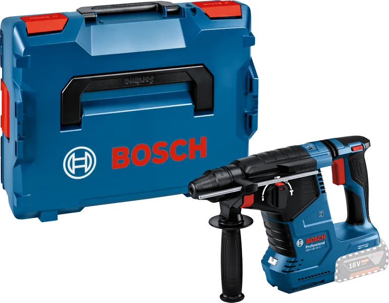 Martillo perforador a batería Bosch GBH 18V-24 C con maletín.