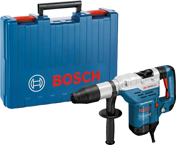 Martillo perforador Bosch GBH 5-40 DCE con maletín de transporte.