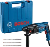 Juego de taladro percutor rotativo Bosch GBH 2-21 con maletín.