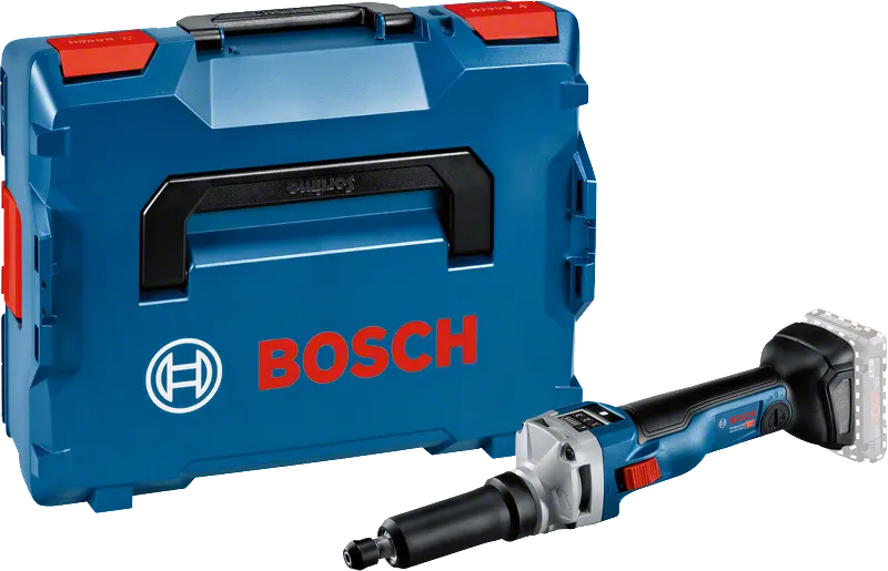 Amoladora recta a batería Bosch GGS 18V-10 SLC con maletín.