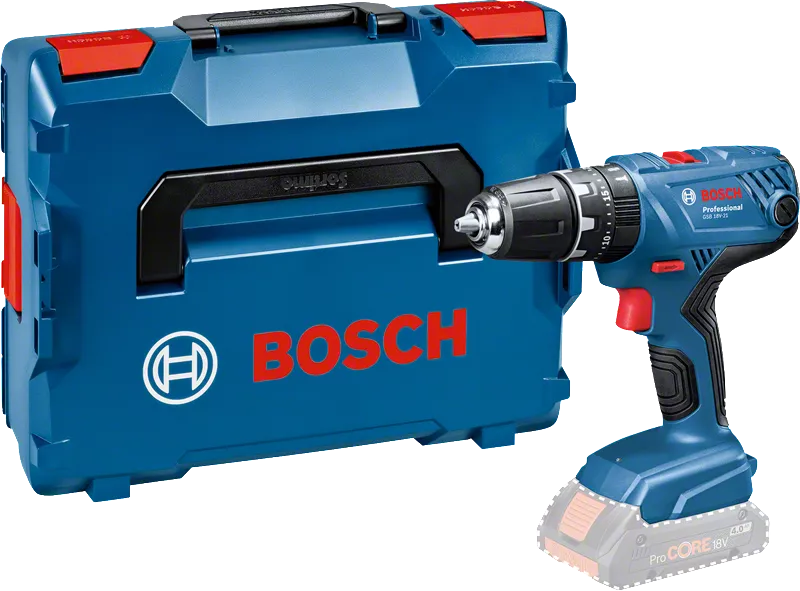 Bosch Professional 18V System perceuse-visseuse à percussion sans-fil GSB  18V-21 (avec 2 batteries 2,0 Ah, set d'accessoires 40 pièces, dans L-BOXX)  