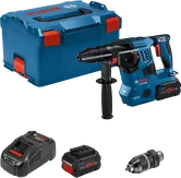Taladro percutor rotativo Bosch GBH 18V-28 con batería.