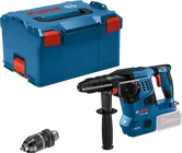 Martillo perforador Bosch GBH 18V-28 con maletín y portabrocas.