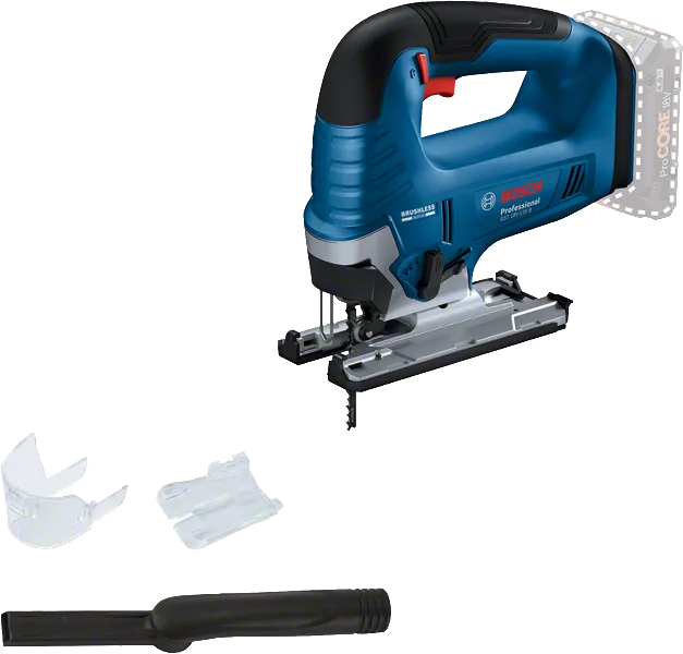 Sierra de calar inalámbrica Bosch GST 18V-125 B con accesorios.