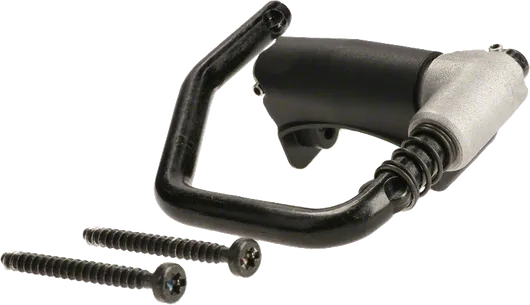 Gancho para vigas Bosch GKS 18V-57-2L con tornillos de montaje.