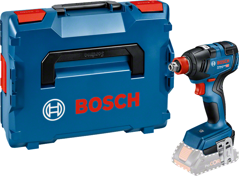 Bosch - GDX 18V-200 + GSR 18V-50 - Destornillador de impacto, 200 Nm,  M6-M16 + Taladro y destornillador, 50 Nm + Juego de 2 baterías y cargador,  Li-Ion, 18 V, 4 Ah +