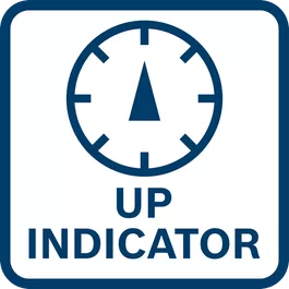  La función de indicación Up siempre apunta hacia arriba