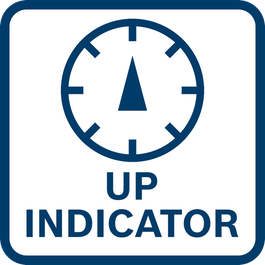  La función de indicación Up siempre apunta hacia arriba