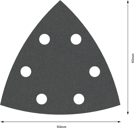 Hoja de lija Bosch PRO F355 93 mm G240 6 agujeros.